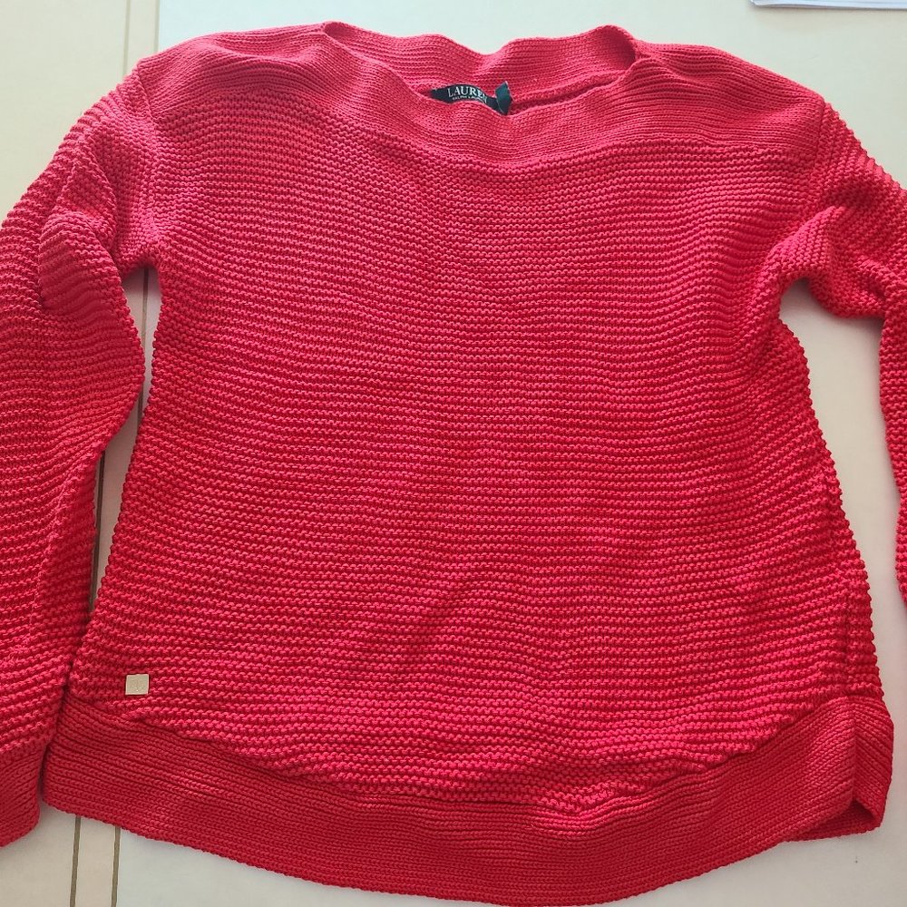 Lauren Ralph Lauren Red Knitted Sweater